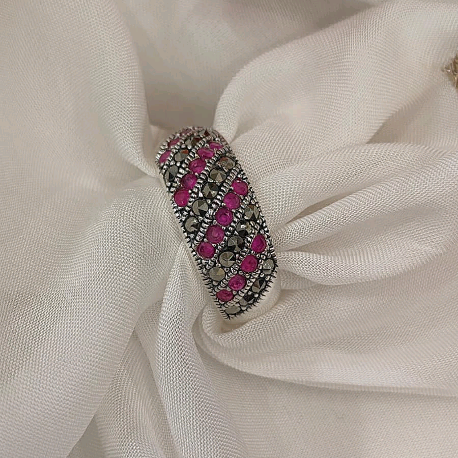 Marcasite Pink Band 